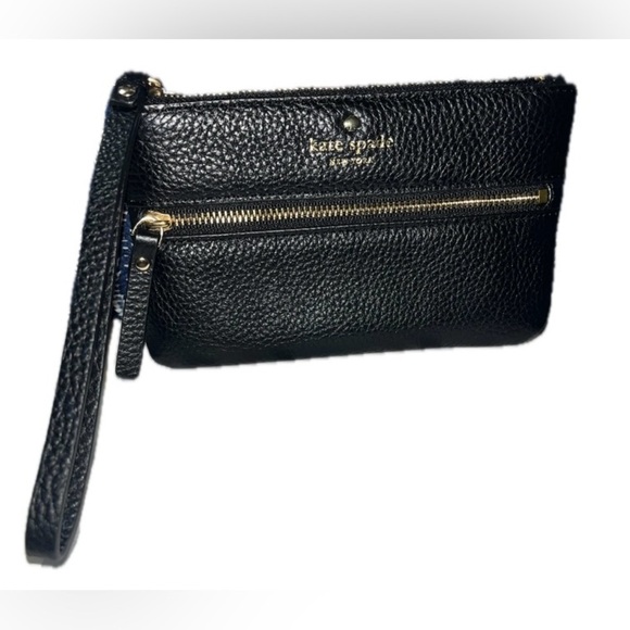 Kate Spade ‘Bee’ Cobble Hill Zip Wristlet, Black WLRU3048, NWOT - Picture 8 of 10